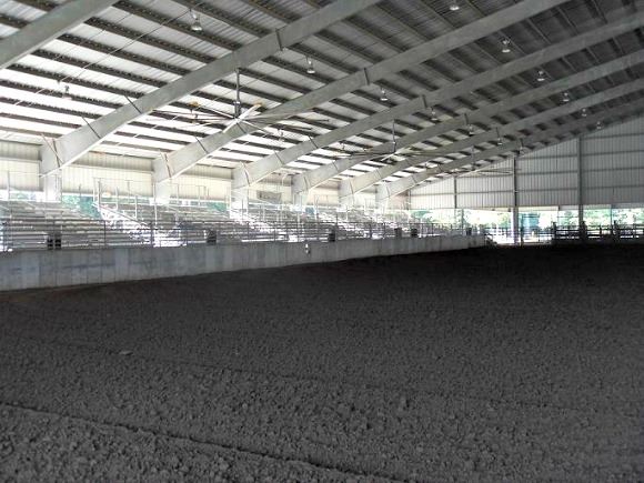 Covered Riding Arena with Bleachers