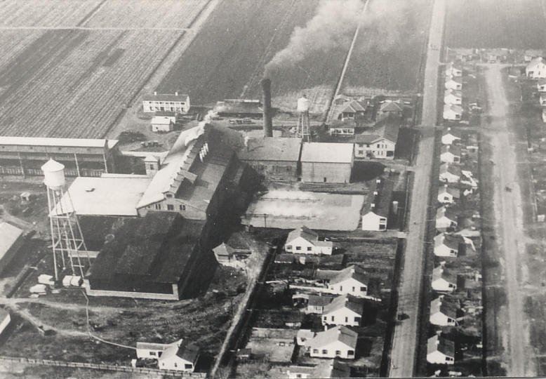 Aerial photo of Cinclare Sugar Mill